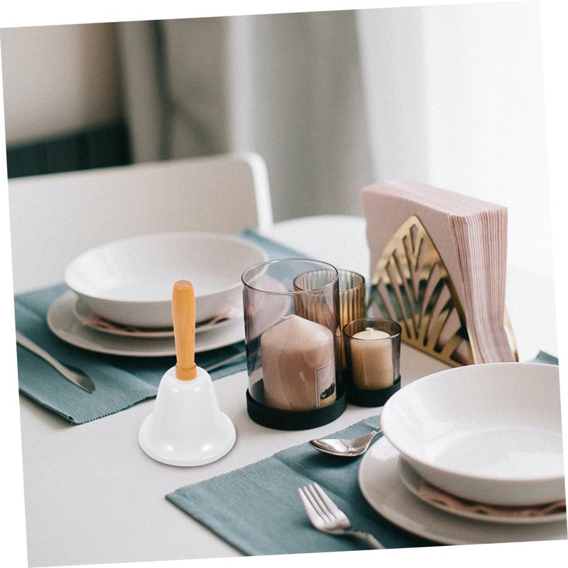 WOONEKY 2pcs Rustic Iron Ring Bell Handbell Jingle Bells for