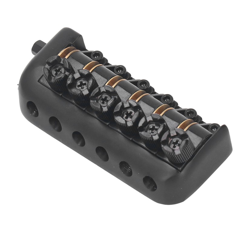 Headless Guitar Bridge Tailpiece 6 String Saddle with Worm Involved