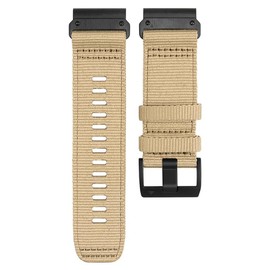 BHOLSA Braided Canvas Strap，For Garmin Fenix 7 6X 6S 6 Pro 5X 5 5S 3HR Bracelet Belt，For Garmin Watch Band 22mm 26mm Sport Wristband(26MM)