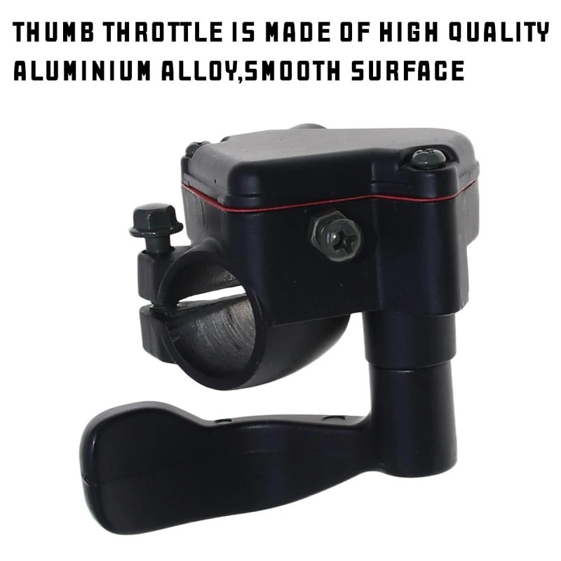 Zipelo 7/8" Thumb Throttle Kit with Cable - Aluminum for