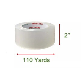 VPTAPE 36 Rolls Clear Packing Tape 2.0 Mil 2 Inch x 110 Yards.