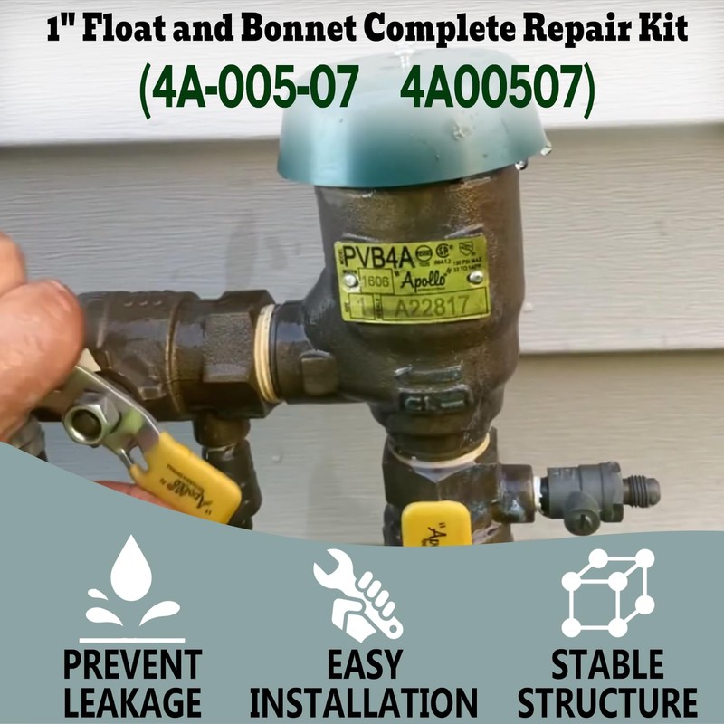 Ezbzyz 1" Float and Bonnet Complete Repair Kit for 4A