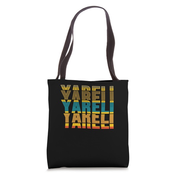 Yareli retro vintage personalized name custom stack text Tote Bag