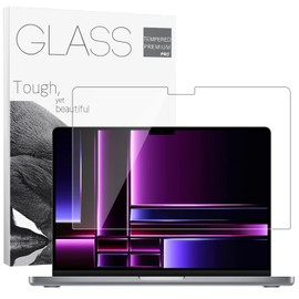 XinWoTuo Tempered Glass Screen Protector for MacBook Pro 14.2'' M2 Pro/M3/M3 Pro/M3 Max 2023 Laptop Touch Sensitive Scratch Resistant Bubble Free Ultra-Thin