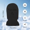 fIkxtvee Knitted 3 Hole Headwear (1 Pack), black
