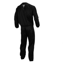 Title Boxing Exceed Nylon Sauna Suit, Black/Silver, Medium