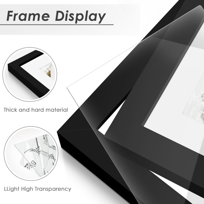 DUENPY 18x30 Picture Frame 4x6 Collage Picture Frame Displays Eighteen