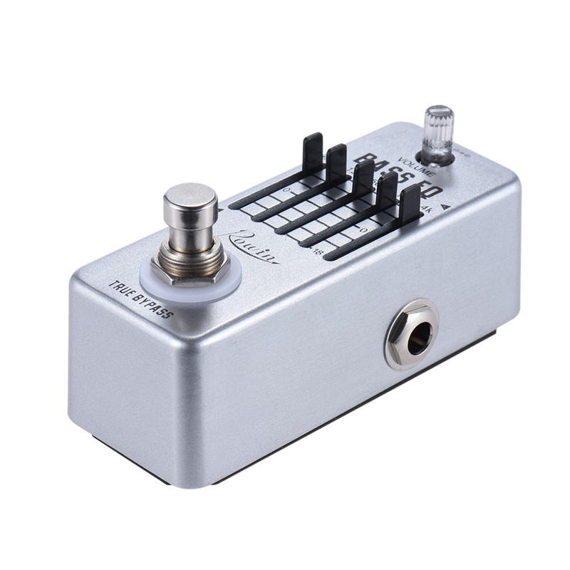Rowin Bass Guitar Equalizer Effect Pedal 5-Band EQ Aluminum Alloy