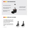 Hadiikall 9006 HB4 Halogen Headlight Bulbs, 1 PACK Low Beam