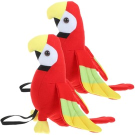 Toyvian Loro Pirata De Peluche En El Hombro - 2 Piezas Accesorios De Disfraz De Loro Pirata De Halloween Juguete De Peluche De Loro Accesorio De Hombro De Loro Pirata para Niños