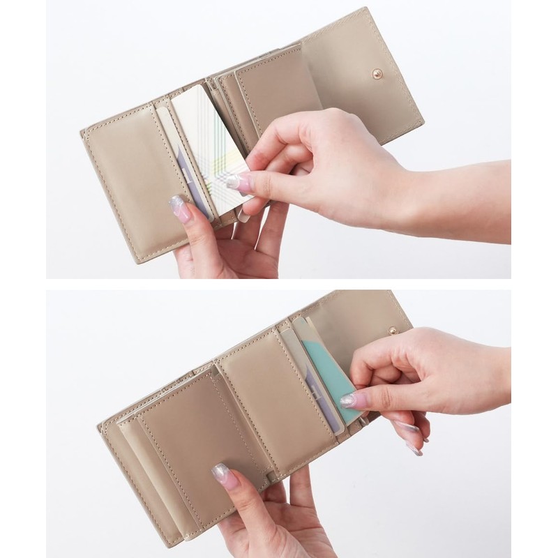 Alto Rose Trifold Wallet, Compact, Cute, Mini Wallet, Women's, Quilted,