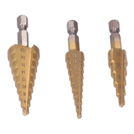 Double Head Nibbler Aluminum Alloy High Speed Steel Cobalt Step Drill Bits, Faster Smooth Drilling, Ergonomic Handle, for Thin Metal Cutting