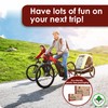 WEIDEBACH® 2x Stable bike trailer hitch with black safety pin,
