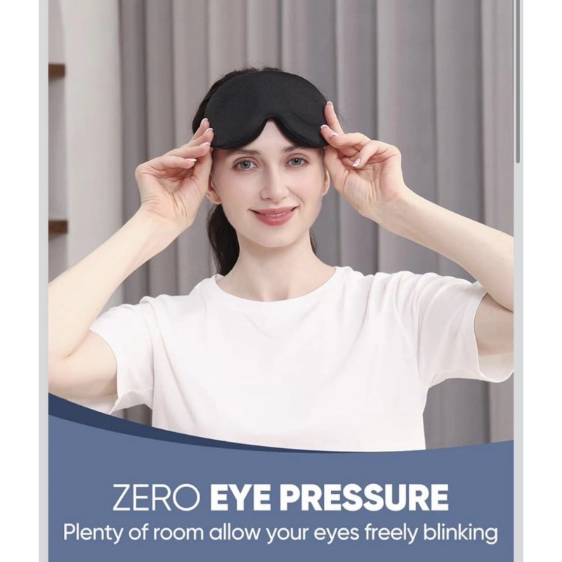 MZOO Luxury Sleep Eye Mask for Side Sleepers, Men &
