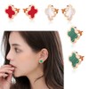 Four Leaf Clover Jewelry,3pcs Lucky Four Leaf Clover Jewelry Set