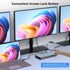 Laptop Docking Station 3 Monitors for Dell/HP/Lenovo/Mac, 15 in 1