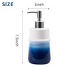Ceramic 12Oz Soap Dispenser for Kitchen, Refillable Hand Dispenser with