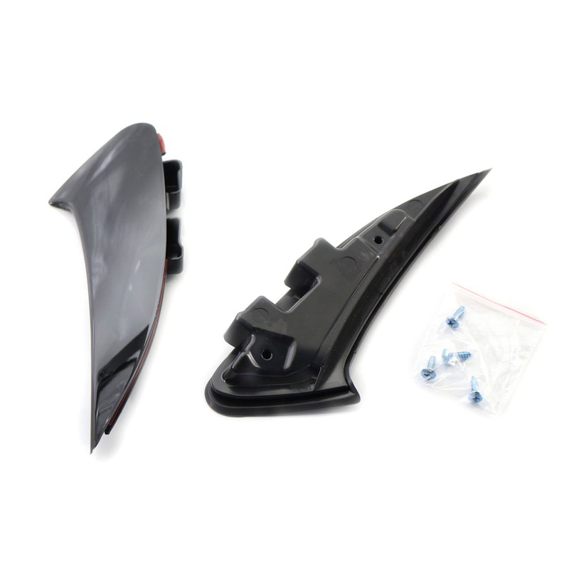 Rear Bumper Spoiler Air Vent Trim Shiny Black Sport Lip