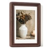RICHFOCUS 4x6 Picture Frame, Natural Solid Walnut Wood Picture Frame