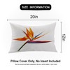 Shrahala Orange Plant Tropical Flower Outdoor Throw Pillow Cover, Flowers
