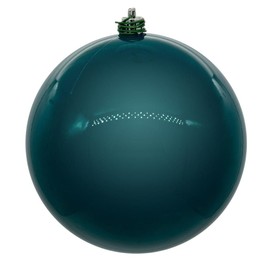 Vickerman 707258-3" Dark Teal Pearl Ball UV Drilled Cap Christmas Tree Ornament (12 Pack) (N590841DPV)