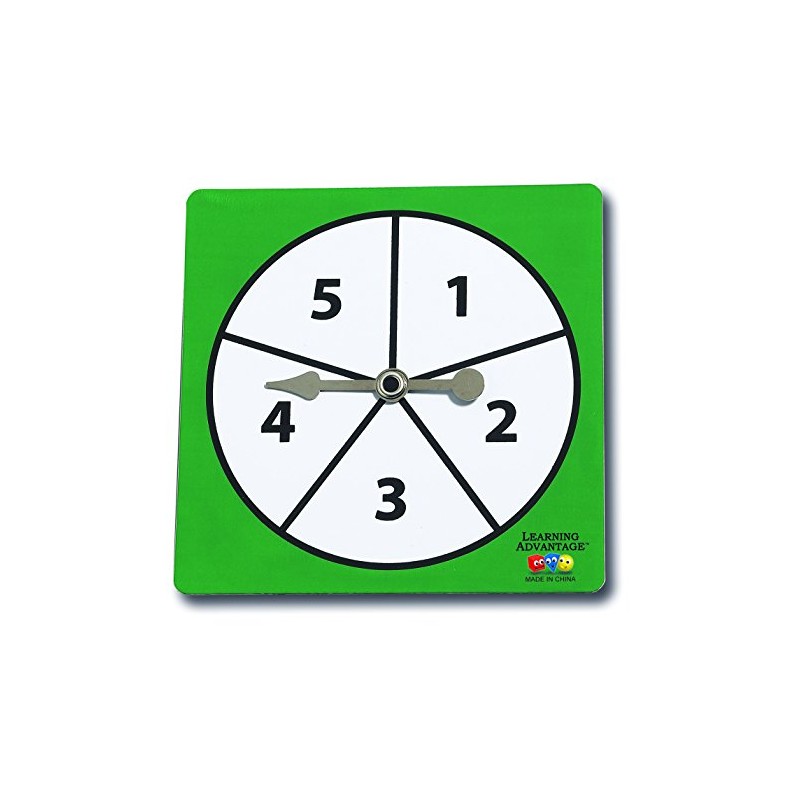 Learning Advantage 7365 1-5 Number Spinners (Pack of 5)