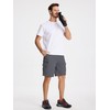 TACVASEN Men's Casual Short Classic-Fit Short with Elastic Waist Dress