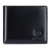 BULLCAPTAIN RFID Wallets for Men Slim Bifold Genuine Leather Front