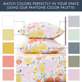 Where The Polka Dots Roam Light Floral Bedsheets Queen Size, Super Soft Wrinkle Resistant Bedding Set for Boho Room Décor, Premium Floral White Queen Bed Sheets for Girls, Teens and Master Bedrooms