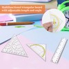 APOMOONS Set Square with Handle Set Square and 1 Ruler