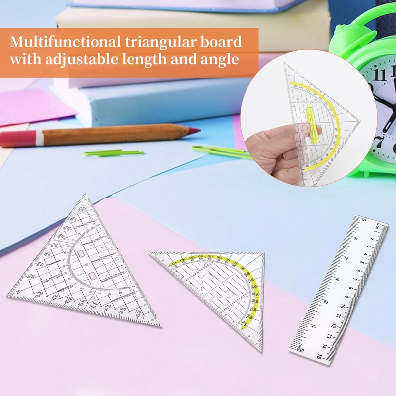 APOMOONS Set Square with Handle Set Square and 1 Ruler
