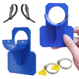 Pack of 2 Blue Pool Hose Holder, Swimming Pool Pipe Holder, Pool Hose Accessories with Anti-Puncture, Anti-Tear, Anti-Strain (30-37 mm)