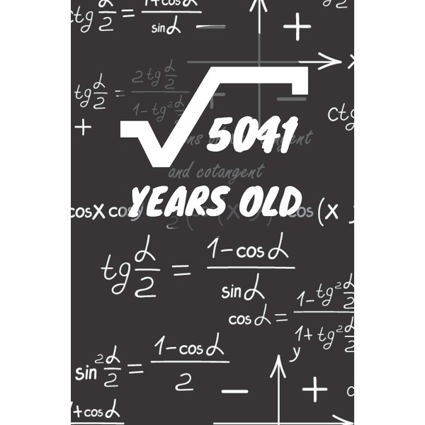 5041 Years Old: 71. Birthday Ruled Math Diary Notebook or