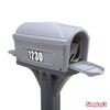 Simplay3 Dig-Free Easy Up Classic Mailbox (Steel Gray/Charcoal)