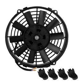 12V 80W 9inch Universal Car Curved Blade Air Conditioner Condenser Electric Cooling Fan