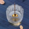 HttDog Incense Holder, Glass, Stylish, 2 in 1 Incense Plate,