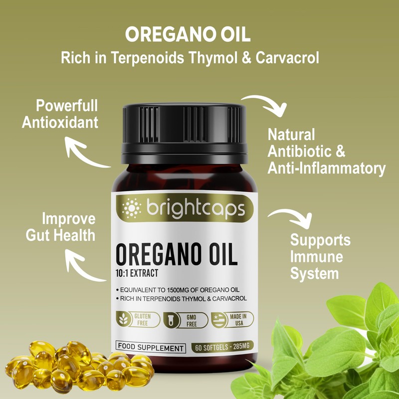 Wild Oregano Oil - Extract 10:1 Equivalent to 1500mg -
