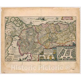 Historic Pictoric Map : Holy Land Maps #39, Antique Vintage Reproduction : 24in x 20in