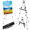 Nicpro Art Easel for Painting with Bag, Aluminum Metal Tripod