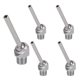 DCYCBTH Inclined High-Pressure Cooling Nozzle * 5PC. Installation Thread 1/4" PT 10/30/50mm 304 Material, Suitable for CNC Machine Tools, Lathe Water Spray Jet Cooling.（HTAP-1/4-50)
