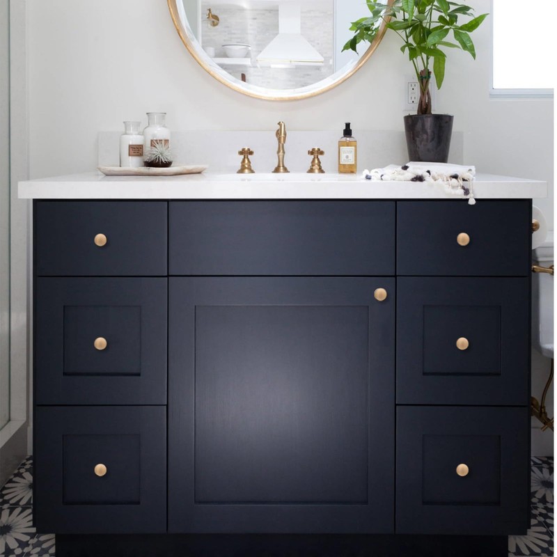 Coinkoly 10 Pack Champagne Bronze Kitchen 1-1/5Inch(30mm) Cabinet Knobs Single