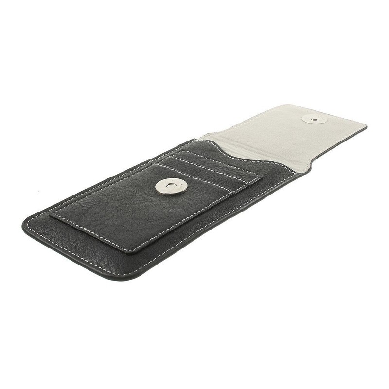 DFVmobile - Belt Case Cover Premium Synthetic Leather Vertical and