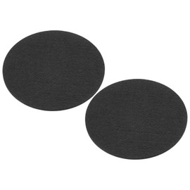 PATIKIL 5.5" Diameter Adhesive Non-Slip Backed Felt, 2 Pcs 5mm Thickness Round Lamp Base Anti-Slip Mat Anti-Scratch Pad for Lamp Bases, Black