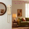 Traditional Wall Phone Metal Bell,Classic 2554 Wall Telephone (Hearing Aid