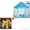 KH Castillo Princesas Juguete Casa Carpa Niños Con Luces Azul
