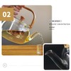 CUNHUY Glass Tea Pot Teapot for Stovetop Safe, Clear Teapot,