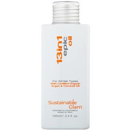 Tratamiento de aceite épico 13 en 1 con aceite de argán y coco, vegano, sin sulfatos, sin parabenos, sin aceite mineral