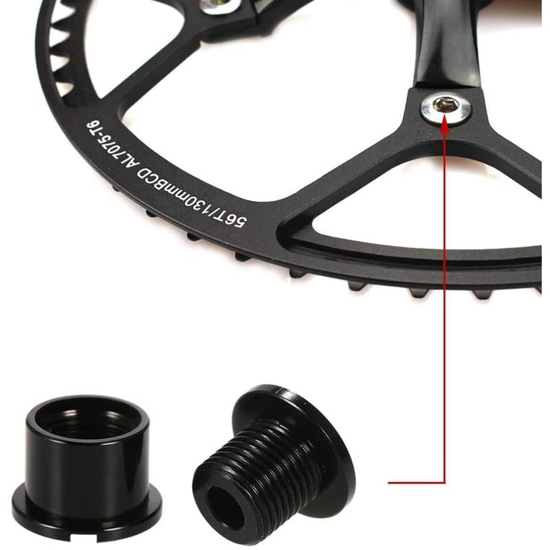 Bicycle Chainring Bolts Single M8x6mm Super Light Aluminum Alloy Bolts