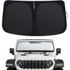 Windshield Sun Shade for Jeep Wrangler JL JLU(2018-2025)/Gladiator JT(2020-2025), Custom