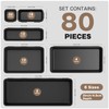 【Upgraded to 6 Size】A-LUGEI Tool Box Organizer,【Fits 100+ Tools】 Black